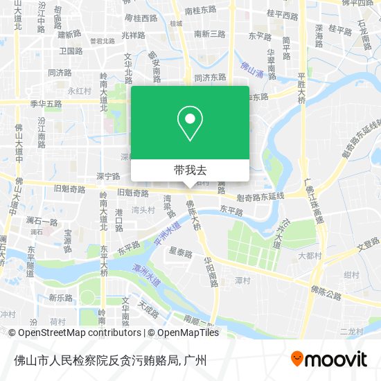 佛山市人民检察院反贪污贿赂局地图