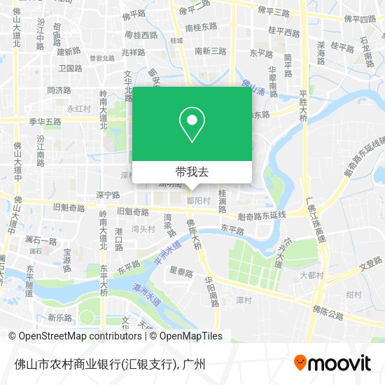 佛山市农村商业银行(汇银支行)地图