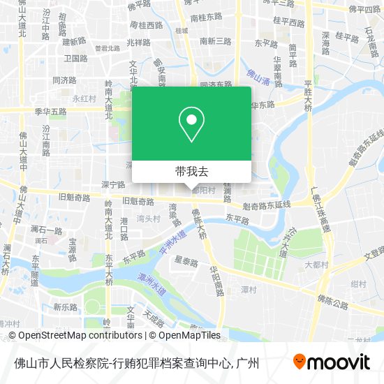 佛山市人民检察院-行贿犯罪档案查询中心地图