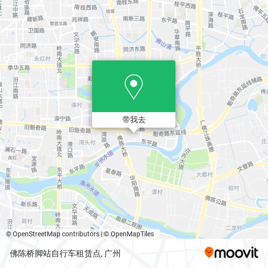 佛陈桥脚站自行车租赁点地图