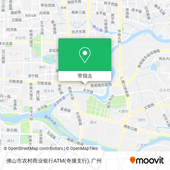 佛山市农村商业银行ATM(奇播支行)地图