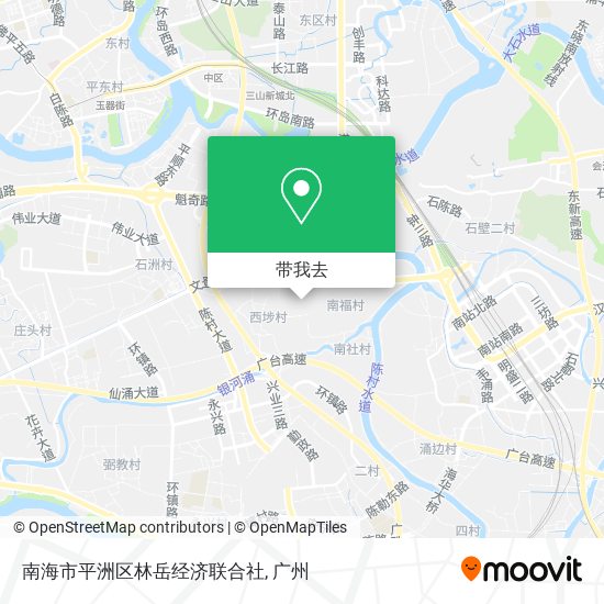 南海市平洲区林岳经济联合社地图