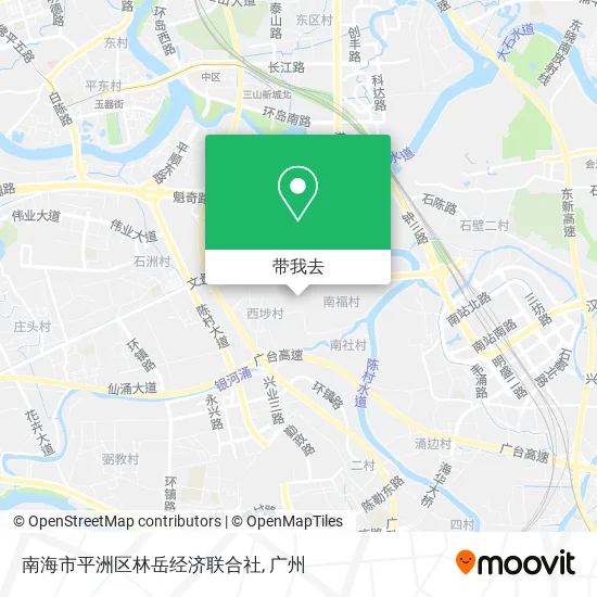 南海市平洲区林岳经济联合社地图