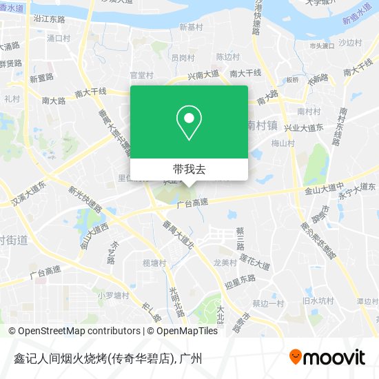 鑫记人间烟火烧烤(传奇华碧店)地图