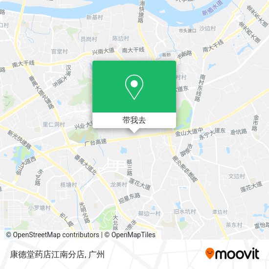 康德堂药店江南分店地图