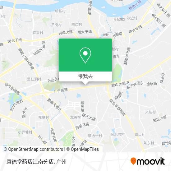 康德堂药店江南分店地图