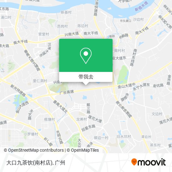 大口九茶饮(南村店)地图