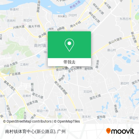 南村镇体育中心(新公路店)地图