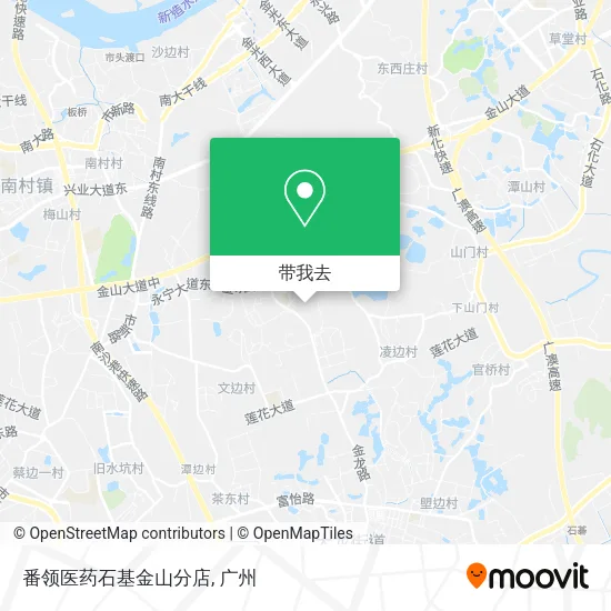 番领医药石基金山分店地图