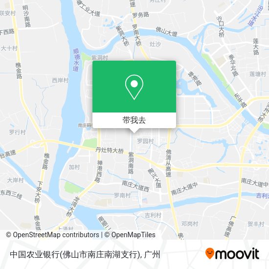 中国农业银行(佛山市南庄南湖支行)地图