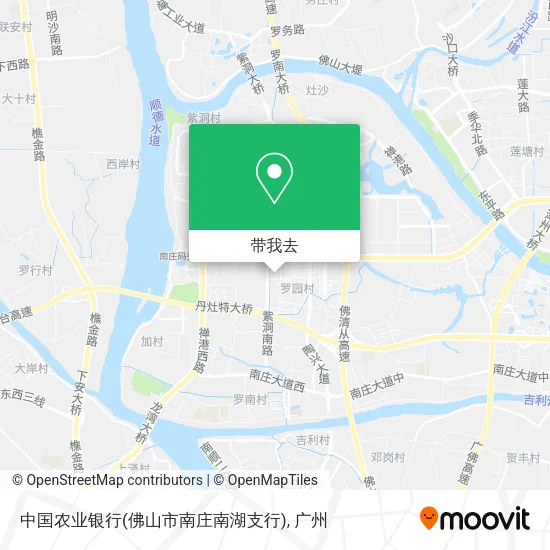 中国农业银行(佛山市南庄南湖支行)地图
