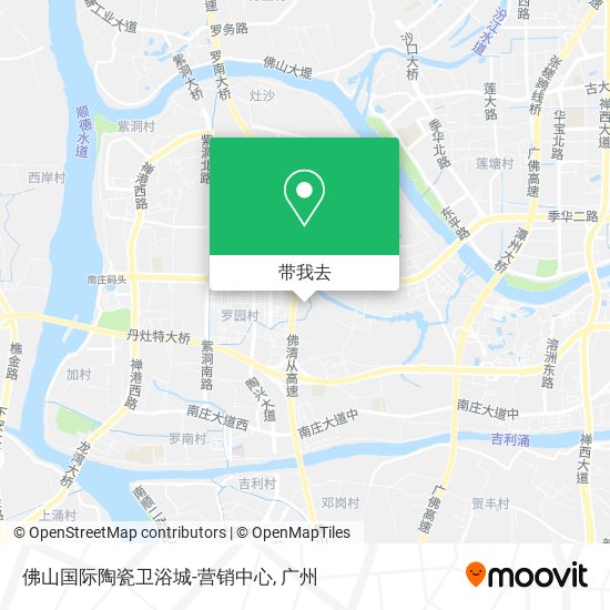 佛山国际陶瓷卫浴城-营销中心地图
