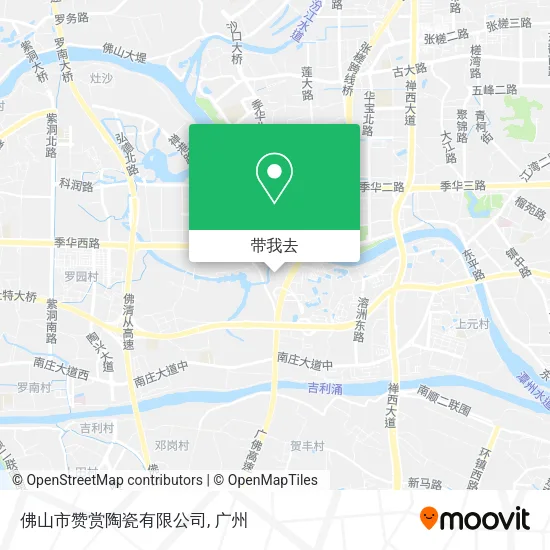 佛山市赞赏陶瓷有限公司地图
