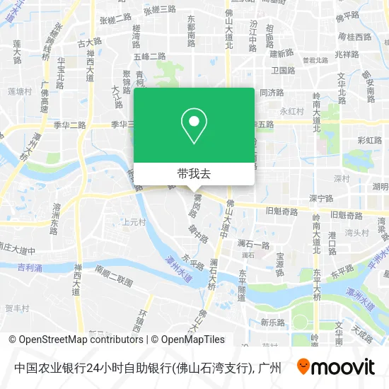 中国农业银行24小时自助银行(佛山石湾支行)地图