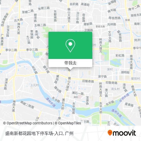 盛南新都花园地下停车场-入口地图