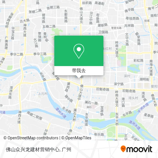 佛山众兴龙建材营销中心地图
