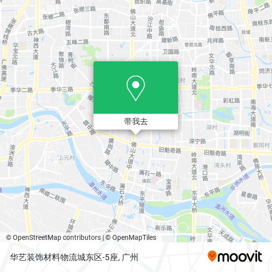 华艺装饰材料物流城东区-5座地图