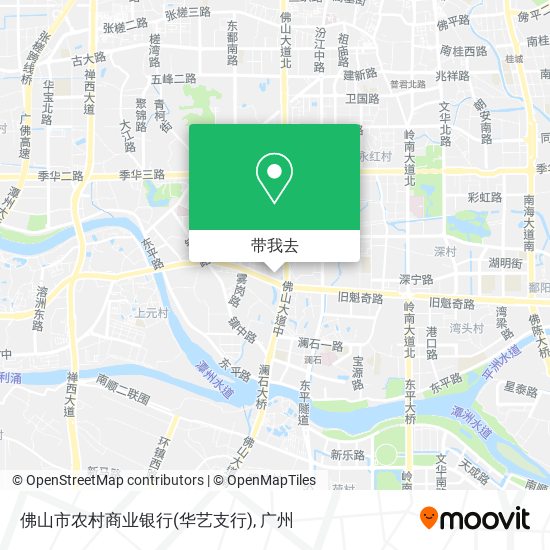 佛山市农村商业银行(华艺支行)地图