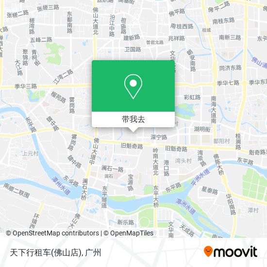 天下行租车(佛山店)地图