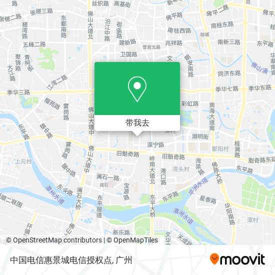 中国电信惠景城电信授权点地图