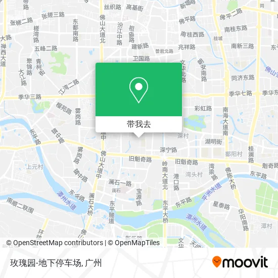 玫瑰园-地下停车场地图