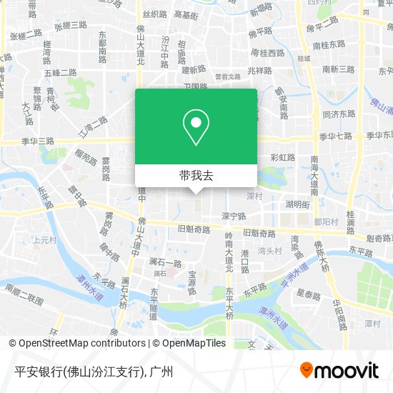平安银行(佛山汾江支行)地图