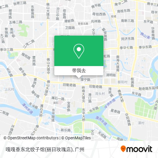 嘎嘎香东北饺子馆(丽日玫瑰店)地图