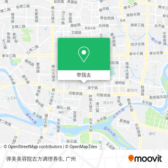 弹美美容院古方调理养生地图