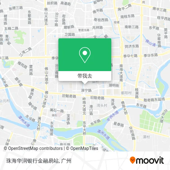 珠海华润银行金融易站地图