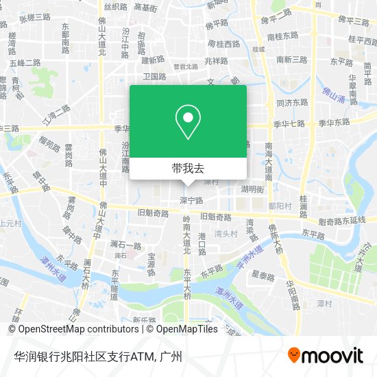 华润银行兆阳社区支行ATM地图