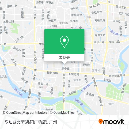 乐迪兹比萨(兆阳广场店)地图