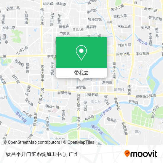 钛昌平开门窗系统加工中心地图