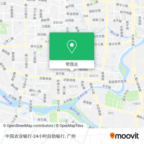 中国农业银行-24小时自助银行地图
