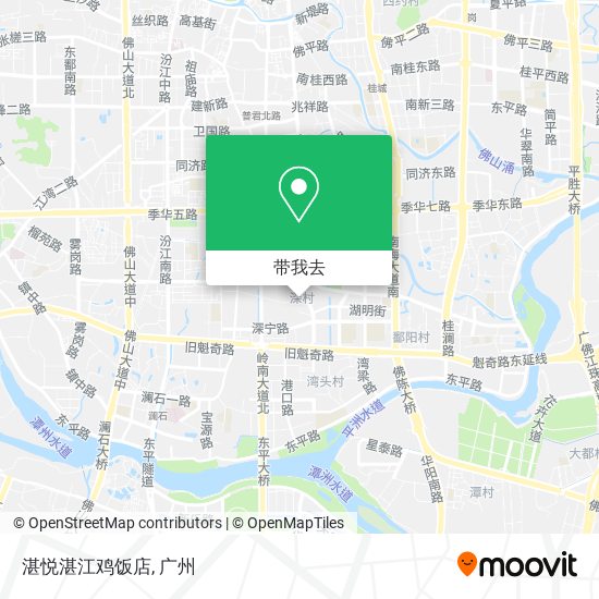 湛悦湛江鸡饭店地图