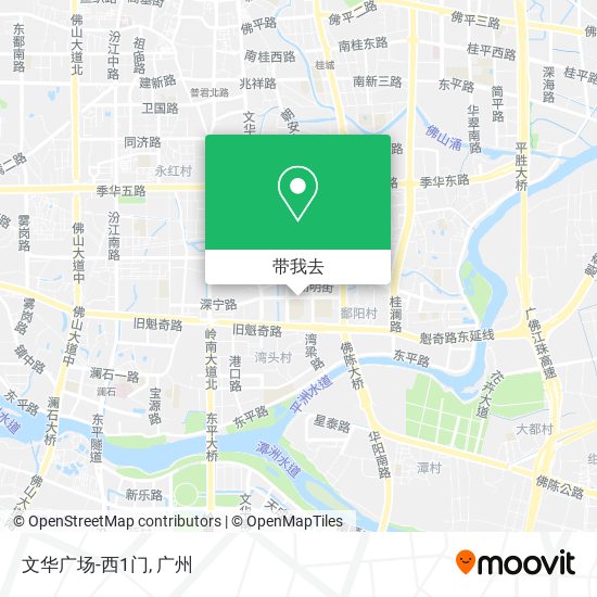 文华广场-西1门地图