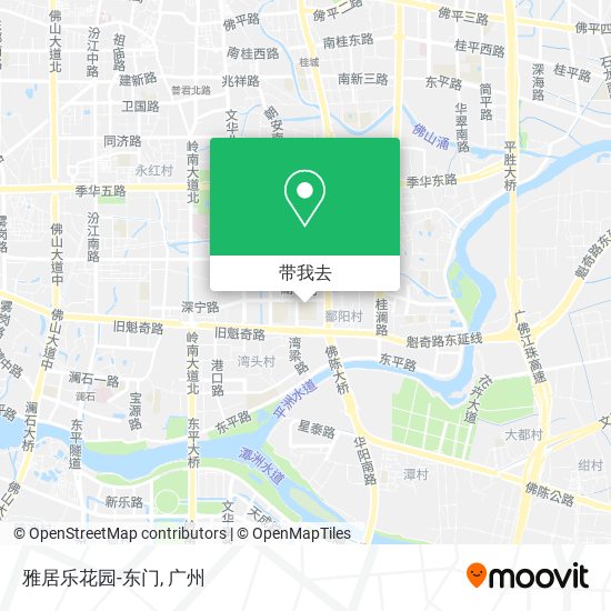 雅居乐花园-东门地图