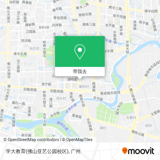 学大教育(佛山亚艺公园校区)地图