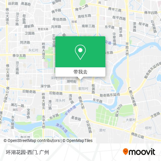 环湖花园-西门地图