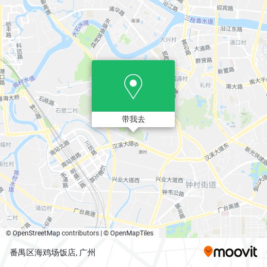 番禺区海鸡场饭店地图