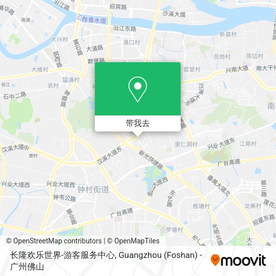 长隆欢乐世界-游客服务中心地图