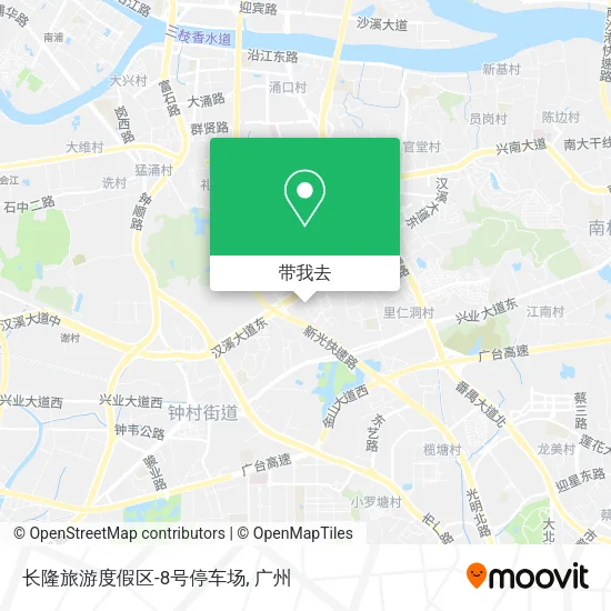 长隆旅游度假区-8号停车场地图