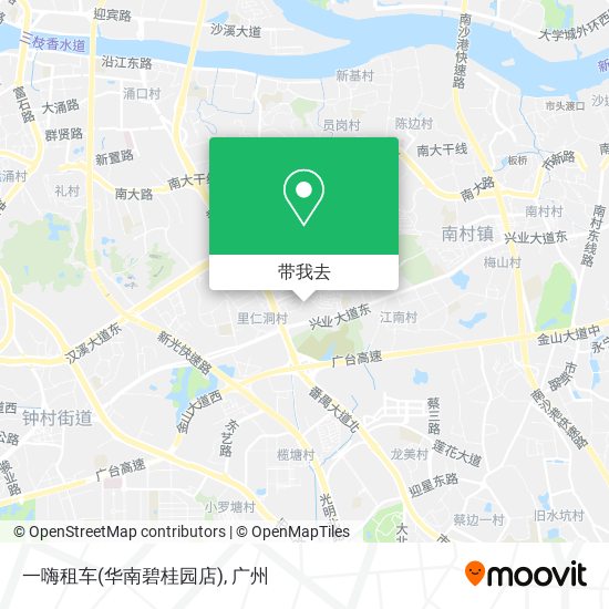 一嗨租车(华南碧桂园店)地图