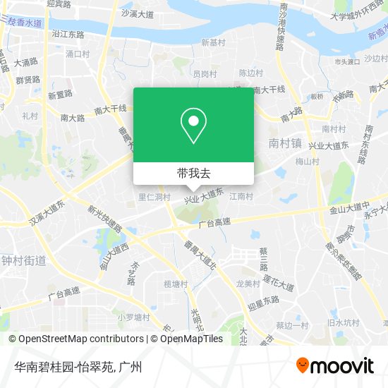 华南碧桂园-怡翠苑地图