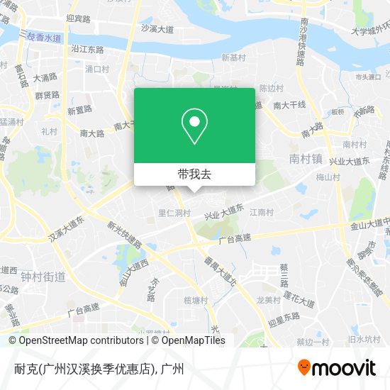 耐克(广州汉溪换季优惠店)地图