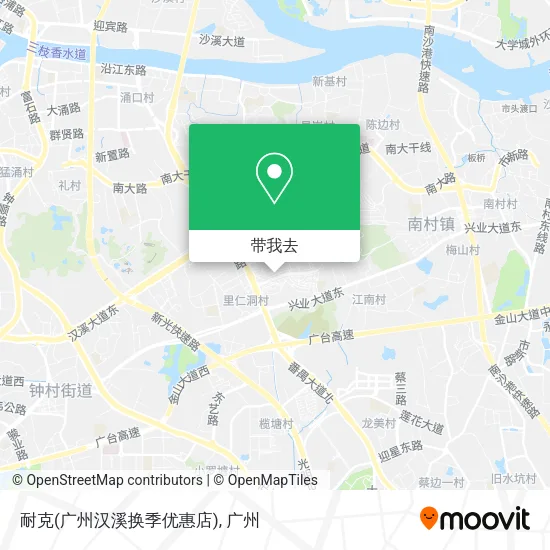 耐克(广州汉溪换季优惠店)地图