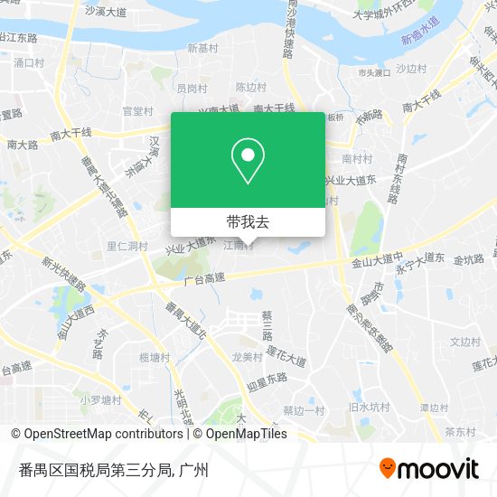 番禺区国税局第三分局地图