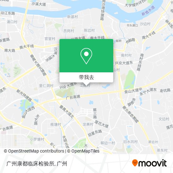 广州康都临床检验所地图