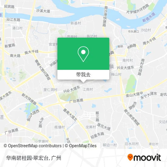 华南碧桂园-翠宏台地图