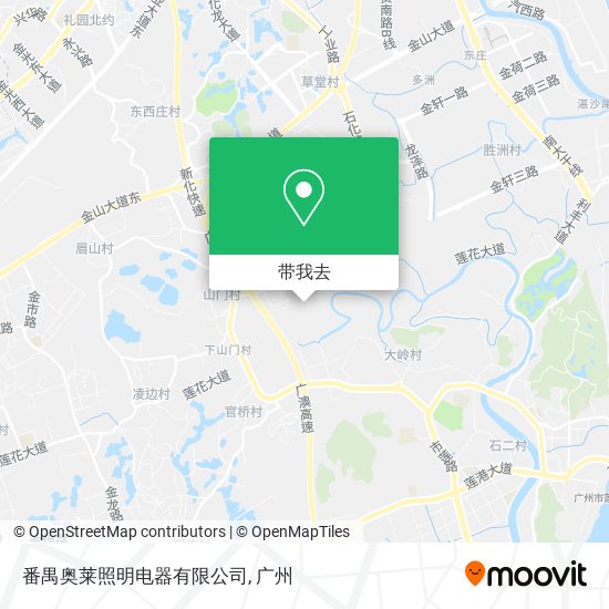 番禺奥莱照明电器有限公司地图