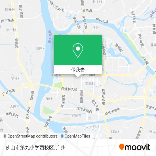 佛山市第九小学西校区地图